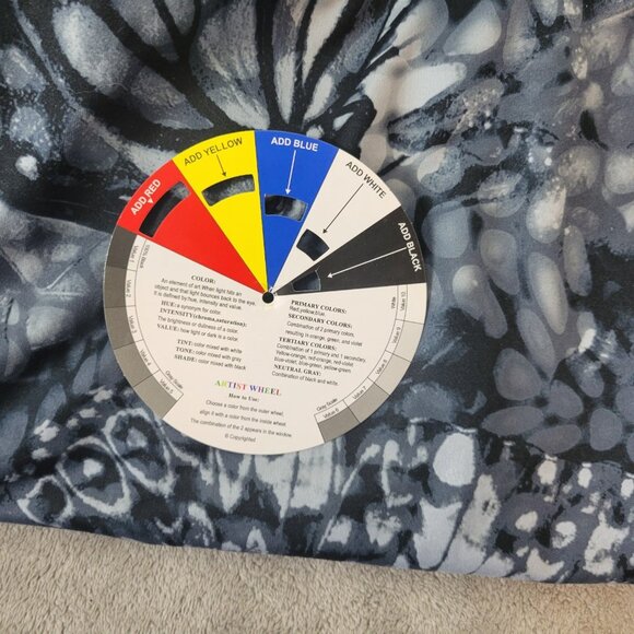 Just My Size Women Pants 4X Plus Leggings Active Capri Blue Watercolor WAT74E - Picture 9 of 9